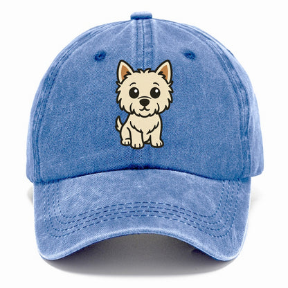 West Highland White Terrier - Alert standing pose - Classic Cap - Summer Sky(Blue)