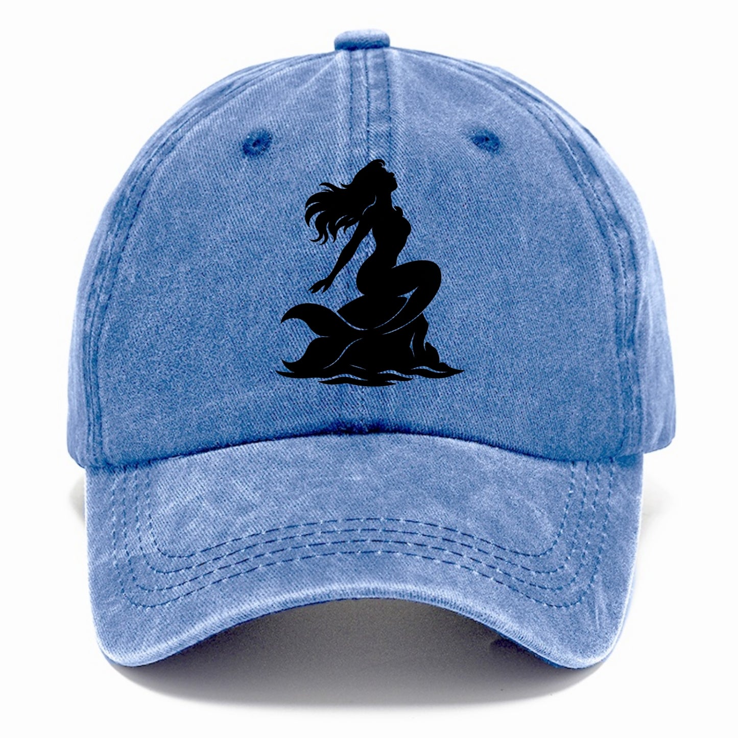 Mermaid on ocean rock - Classic Cap - Summer Sky(Blue)