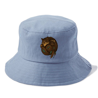 Sleeping Wolf Peace  - Bucket Hat - Summer Sky(Blue)