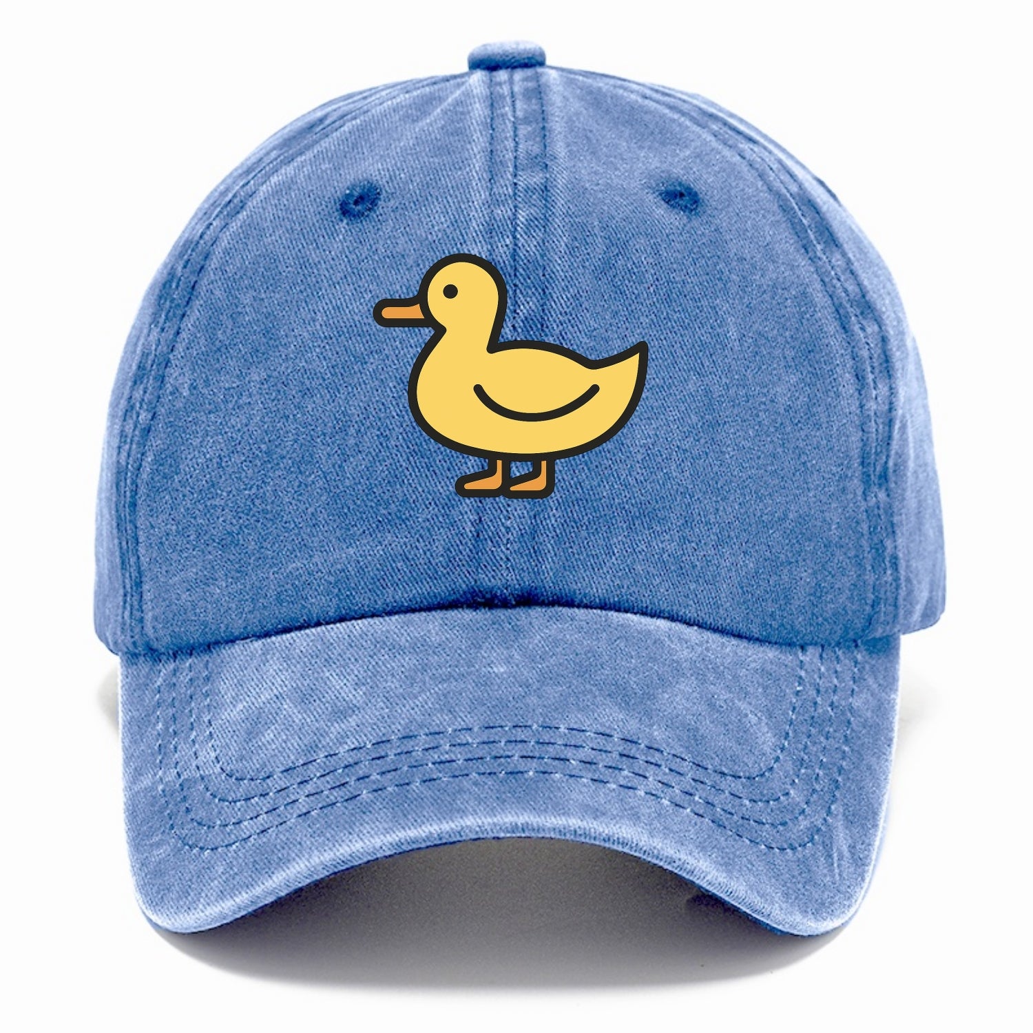 Duck - Yellow mallard flat side profile - Classic Cap - Summer Sky(Blue)
