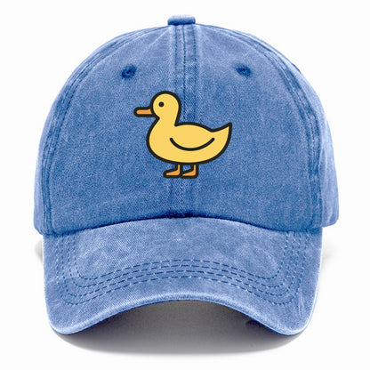 Duck - Yellow mallard flat side profile - Classic Cap - Summer Sky(Blue)