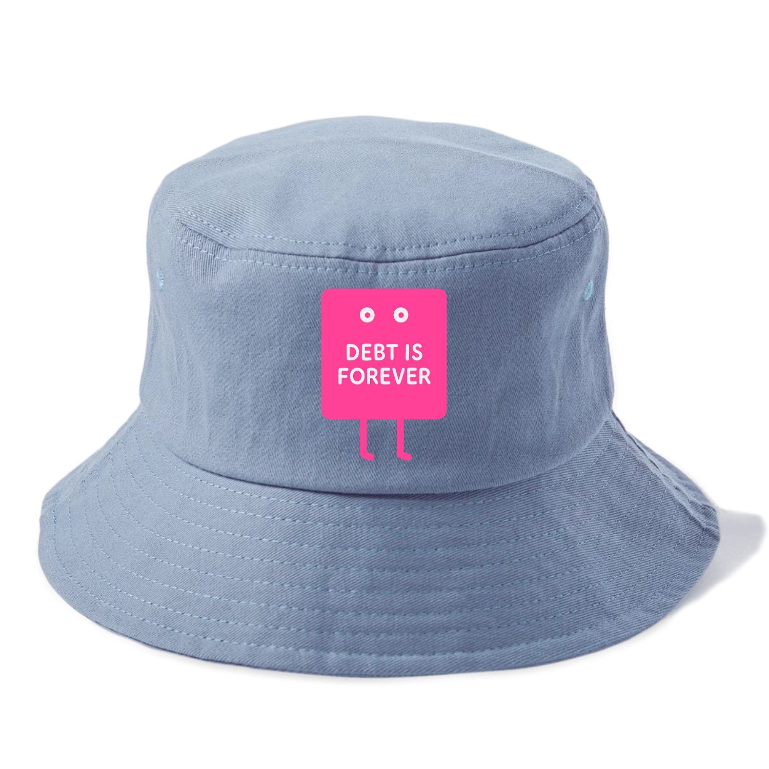 DEBT IS FOREVER | Immortal credit card - Bucket Hat - Summer Sky(Blue)