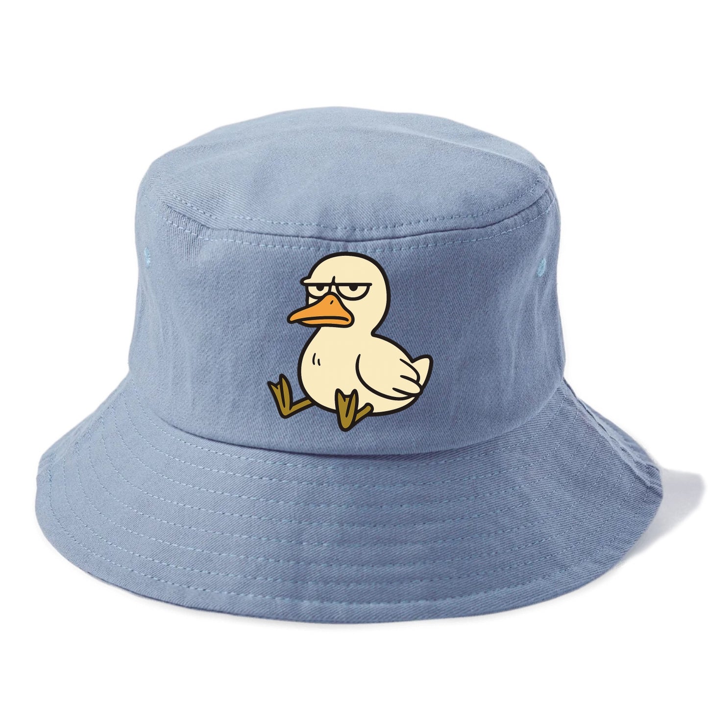 The Duck Judging Silently - Bucket Hat - Summer Sky(Blue)