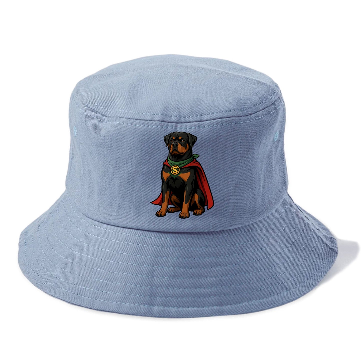 Rottweiler Strong Hero  - Bucket Hat - Summer Sky(Blue)