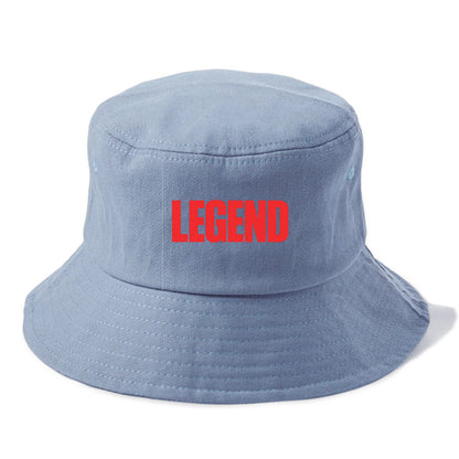 Bold typography design - "LEGEND" - remarkable person, iconic status - Bucket Hat - Summer Sky(Blue)