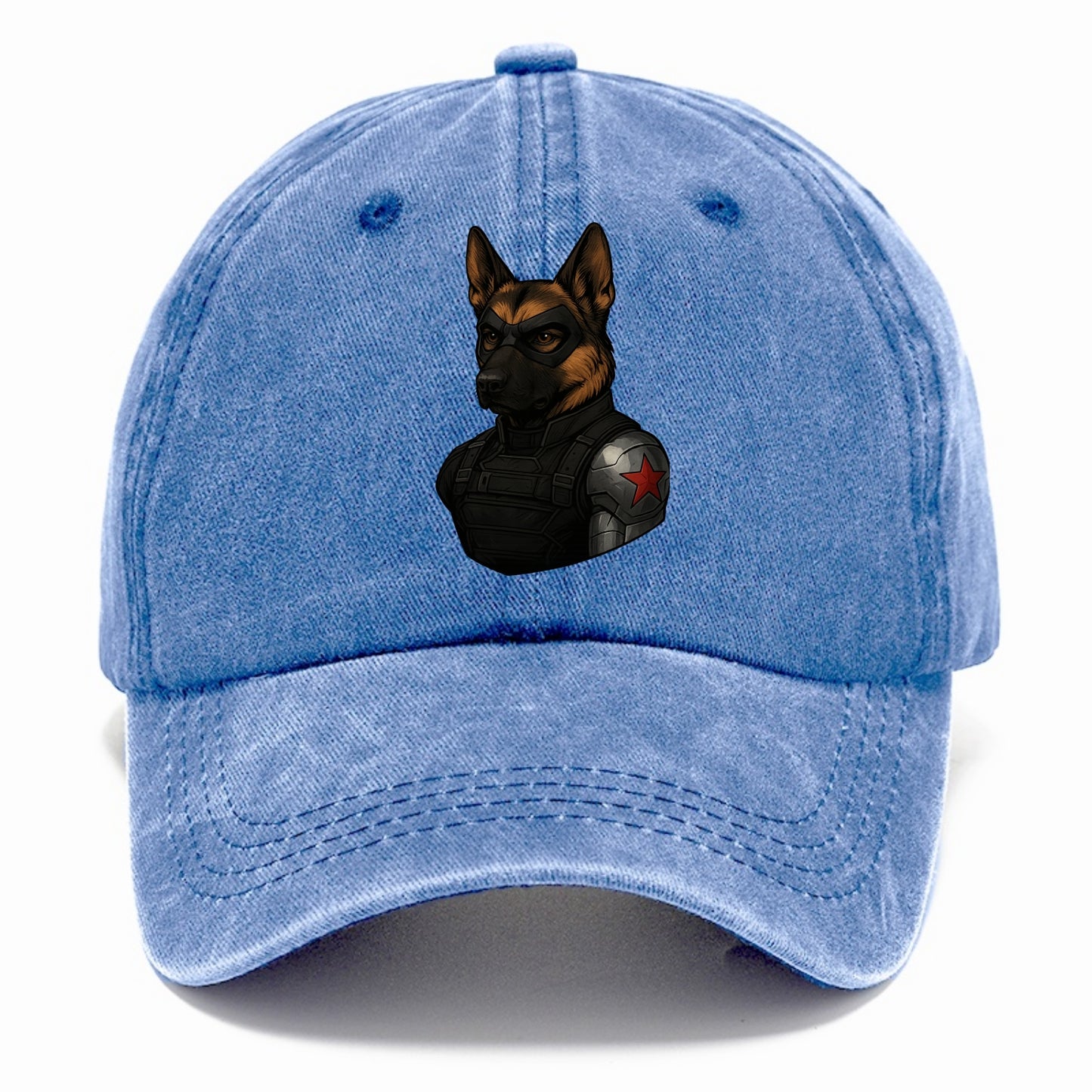 German Shepherd Winter Soldier  - Classic Cap - Summer Sky(Blue)
