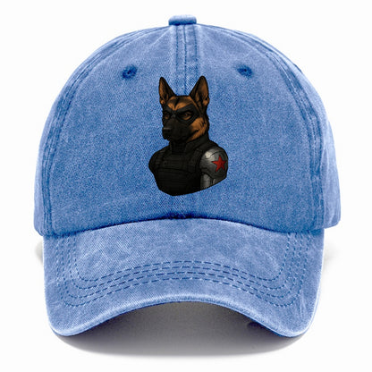 German Shepherd Winter Soldier  - Classic Cap - Summer Sky(Blue)