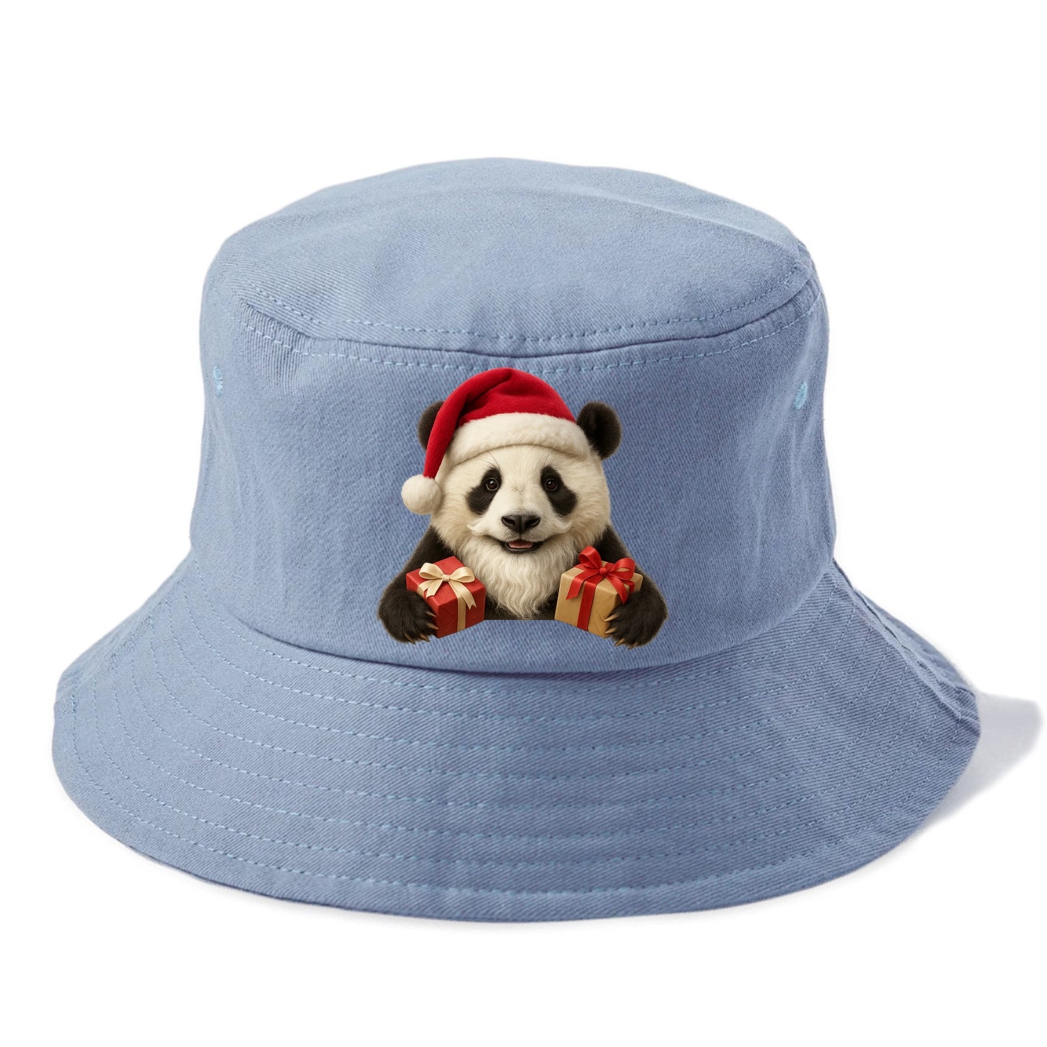 Santa Panda  - Bucket Hat - Summer Sky(Blue)