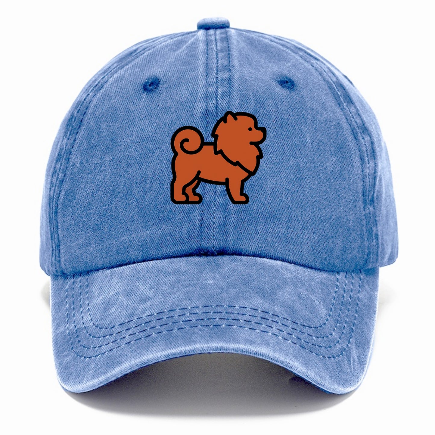 Chow Chow - Red fluffy flat side profile - Classic Cap - Summer Sky(Blue)