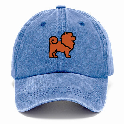 Chow Chow - Red fluffy flat side profile - Classic Cap - Summer Sky(Blue)