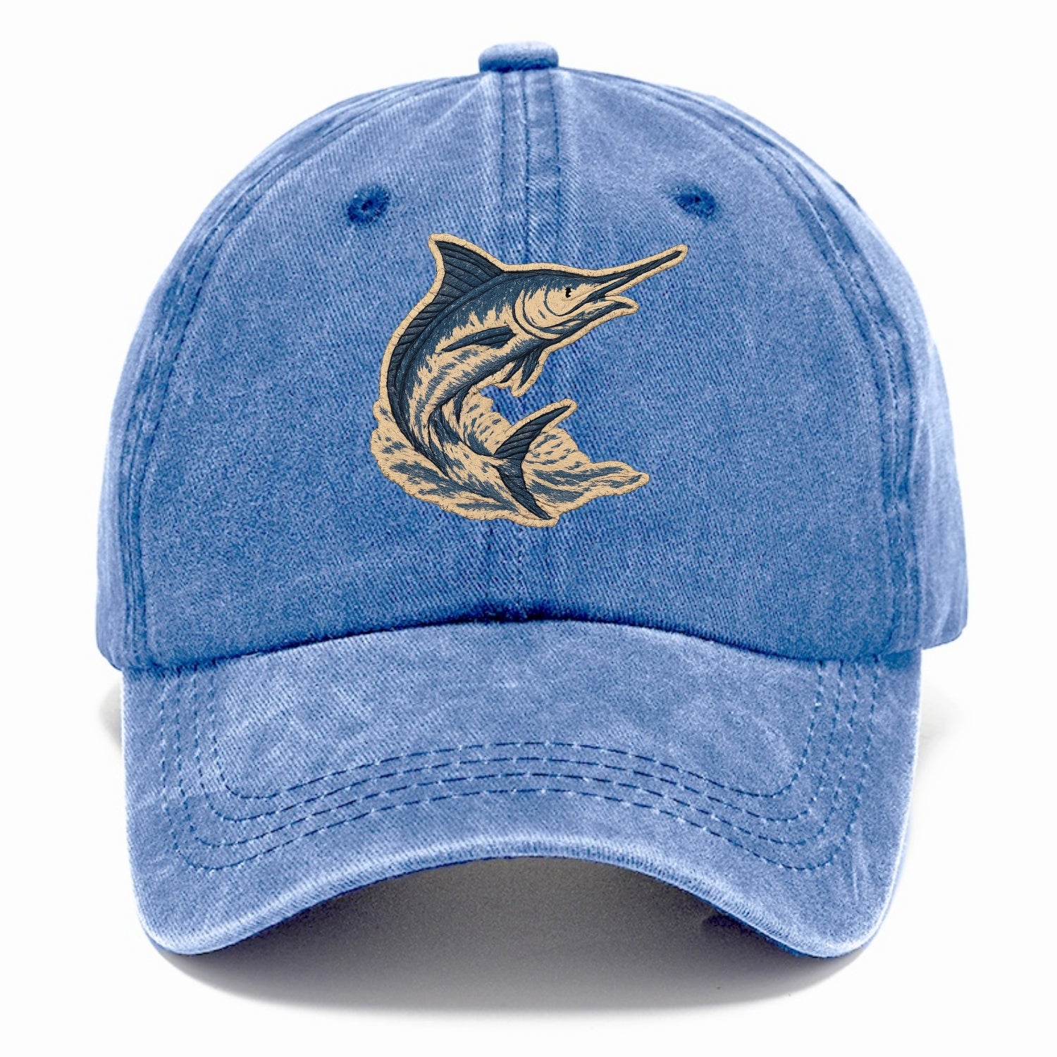 SWORDFISH MARLIN - leaping marlin in blue and silver , sport fishing - Classic Cap - Summer Sky(Blue)