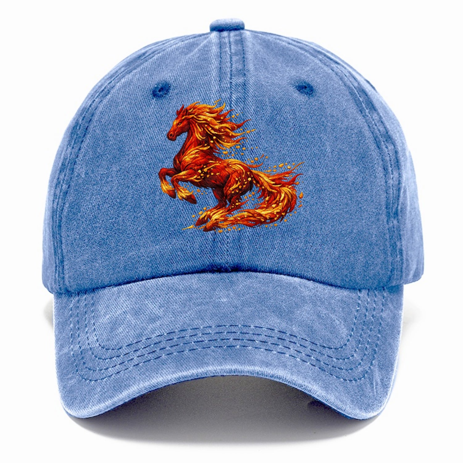 EMBER RISING | Sparks forming into horse shape | Particles of fire | Energy - Classic Cap - Summer Sky(Blue)