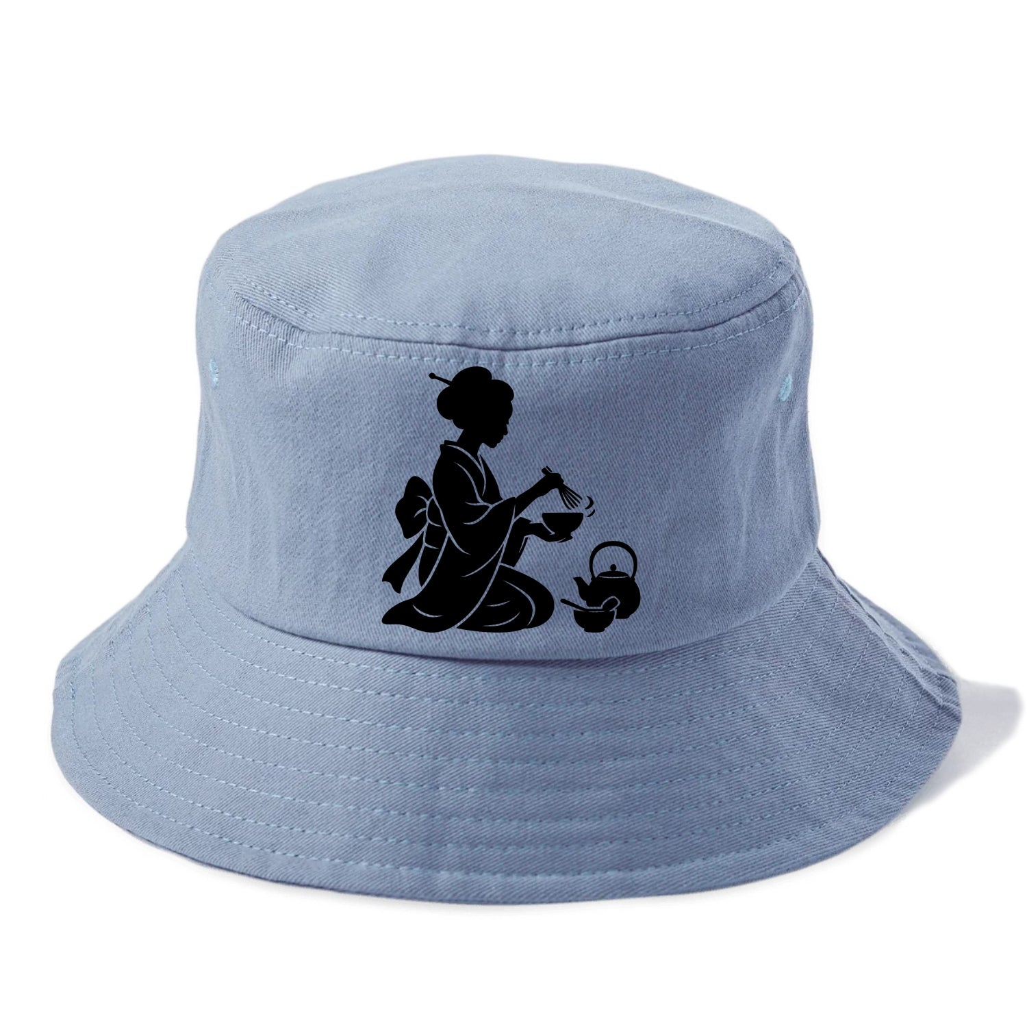 Geisha traditional tea ceremony - Bucket Hat - Summer Sky(Blue)