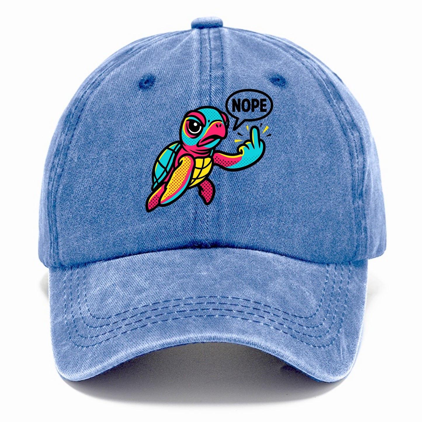 baby sea turtle swimming gracefully, one flipper extended sassily - Classic Cap - Summer Sky(Blue)