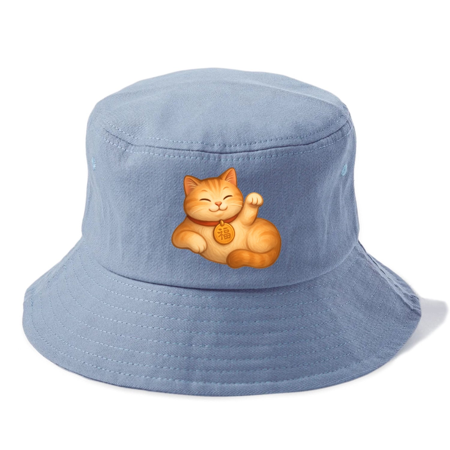 Maneki Neko Pose - Bucket Hat - Summer Sky(Blue)