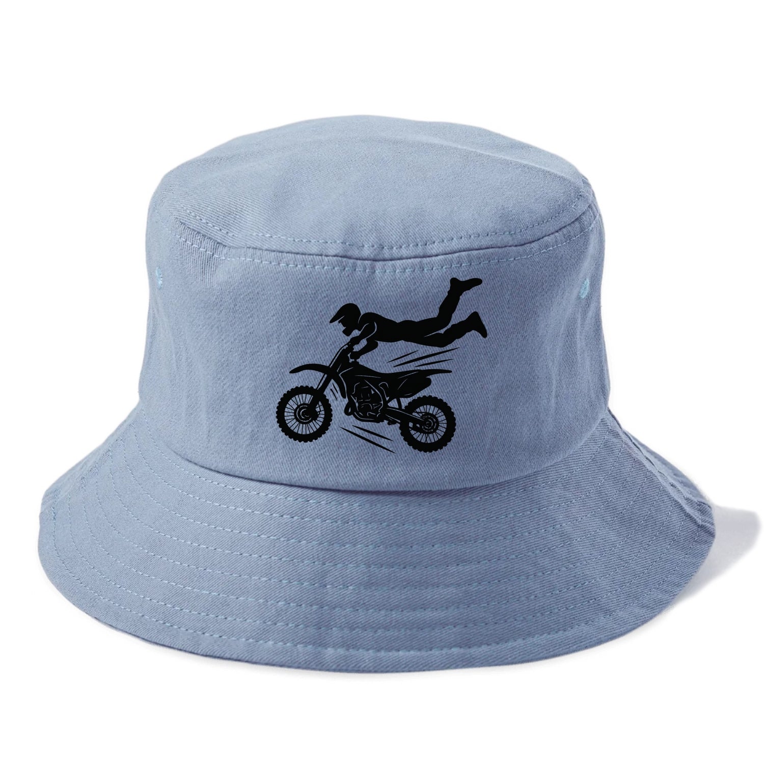 Motocross rider airborne trick - Bucket Hat - Summer Sky(Blue)