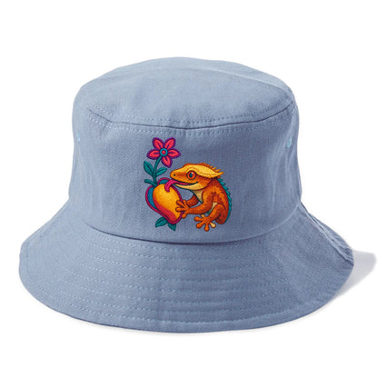 Crested Gecko - Bucket Hat - Summer Sky(Blue)