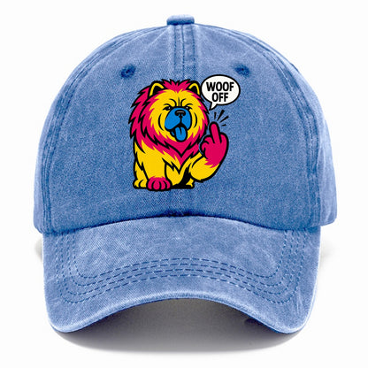 Chow Chow with lion mane and blue-black tongue, fluffy dignified paw up with sass - Classic Cap - Summer Sky(Blue)
