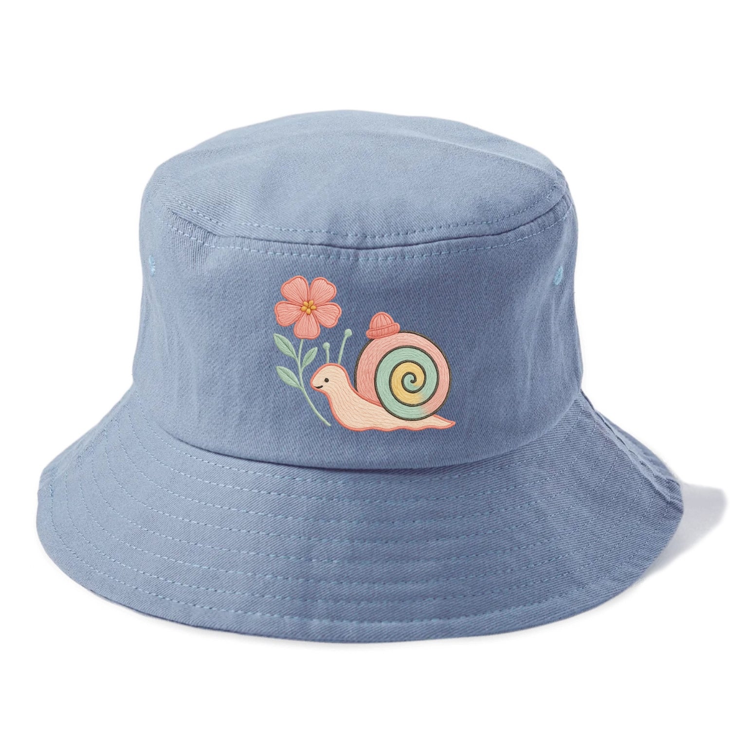 Coral Snail - Bucket Hat - Summer Sky(Blue)