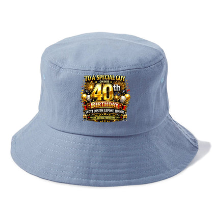 Special 40th Birthday - Bucket Hat - Summer Sky(Blue)