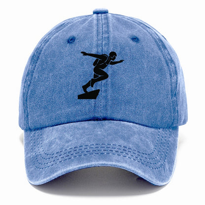 Base jumper launching off - Classic Cap - Summer Sky(Blue)