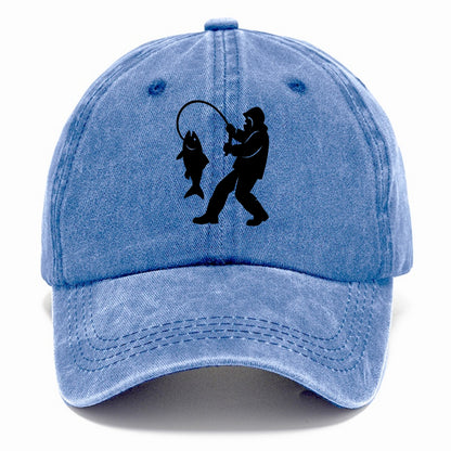 Alaskan fisherman hauling catch - Classic Cap - Summer Sky(Blue)