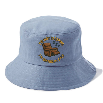 I'm Not Sleeping I'm Resting My Eyes  - Bucket Hat - Summer Sky(Blue)