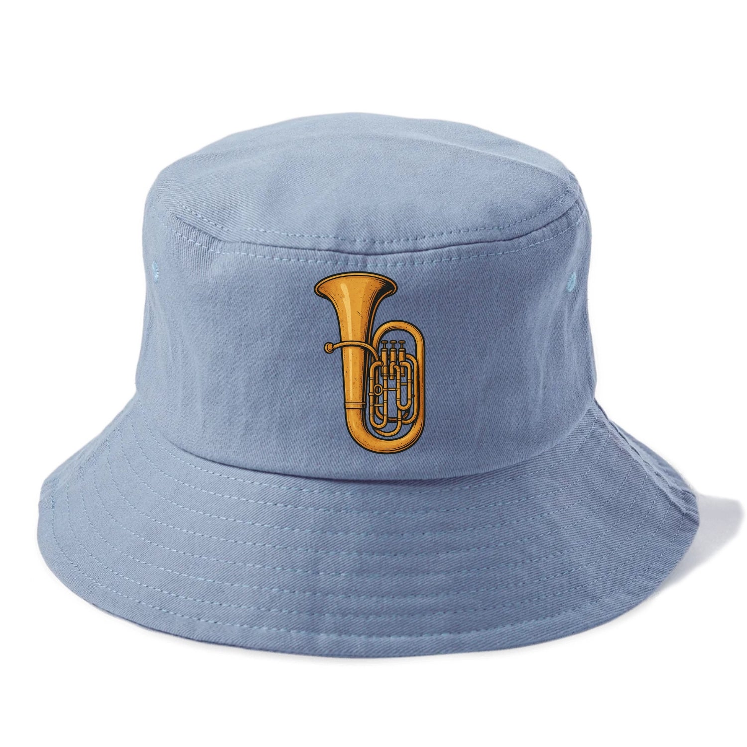 Tuba with large brass bell - Bucket Hat - Summer Sky(Blue)