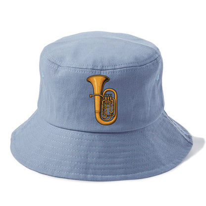 Tuba with large brass bell - Bucket Hat - Summer Sky(Blue)