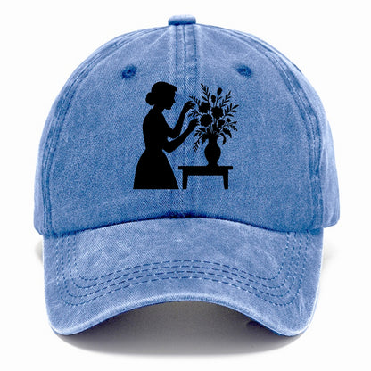 Florist arranging dramatic bouquet - Classic Cap - Summer Sky(Blue)