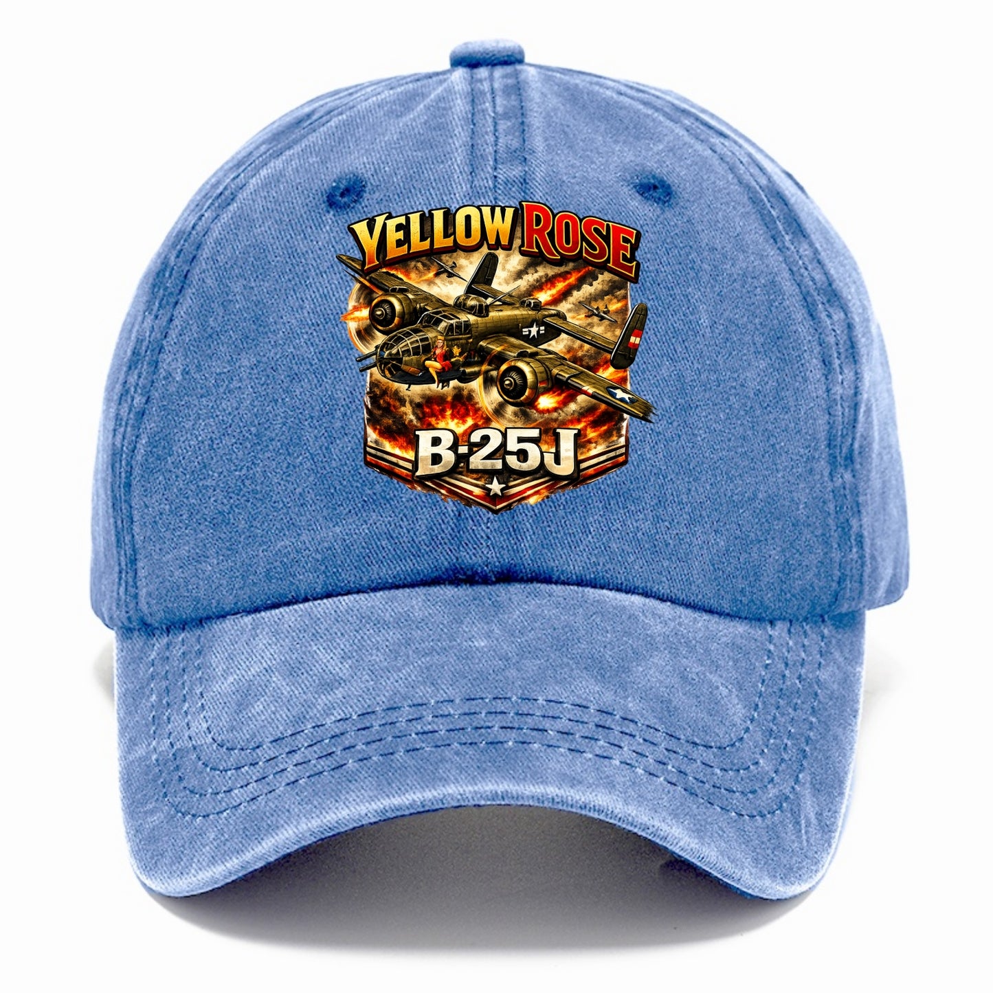 B 25j Yellow Rose - Classic Cap - Summer Sky(Blue)