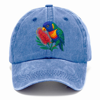 Rainbow Lorikeet Bottlebrush - Classic Cap - Summer Sky(Blue)