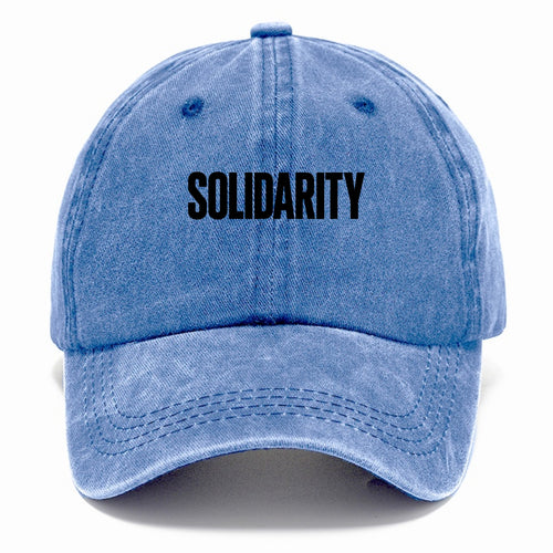 Bold typography design - SOLIDARITY - standing together, support - Classic Cap