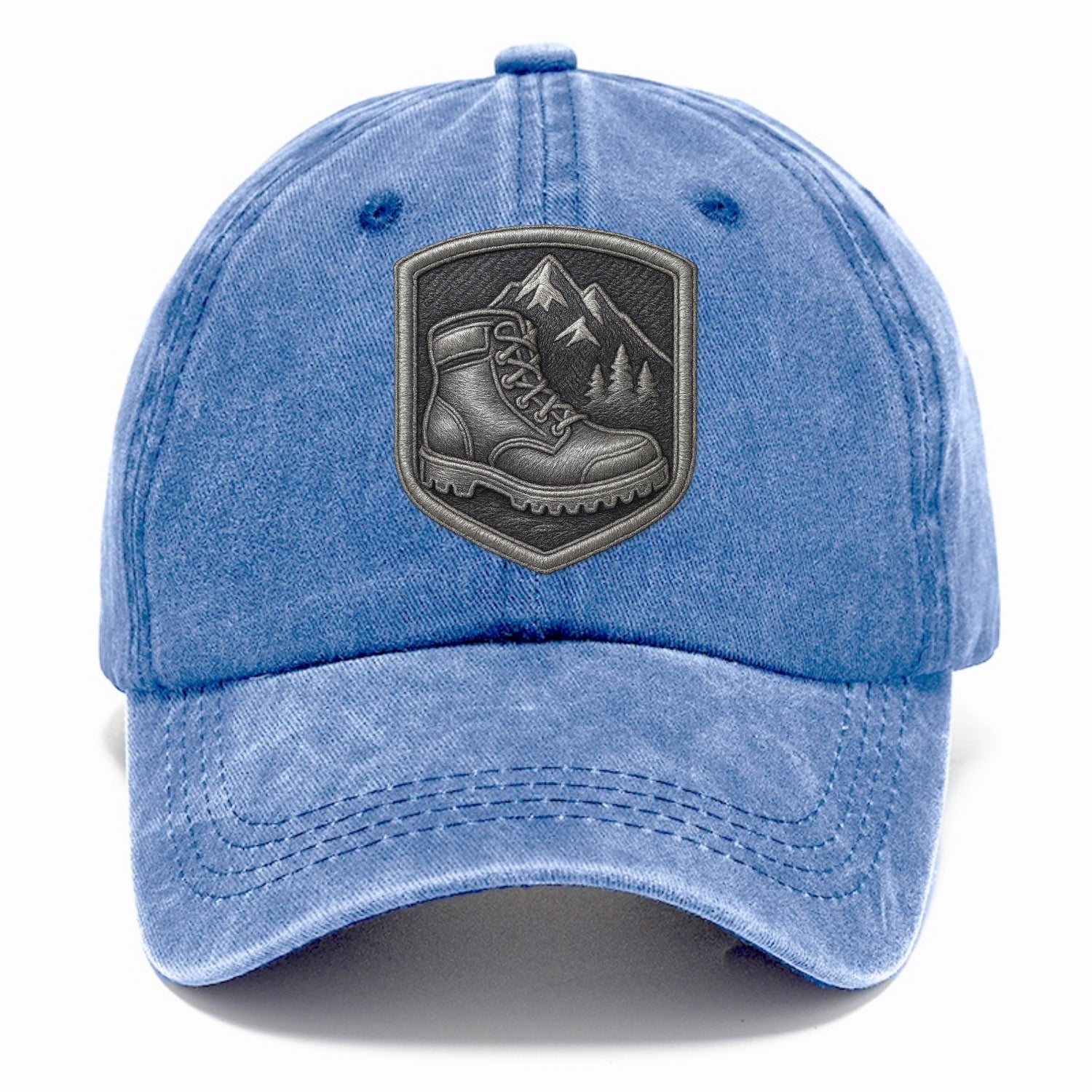 Hiking boots with mountain peak - hiker pride - Classic Cap - Summer Sky(Blue)