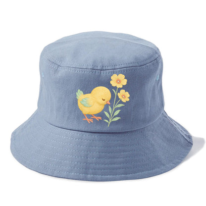 Yellow Chick - Bucket Hat - Summer Sky(Blue)
