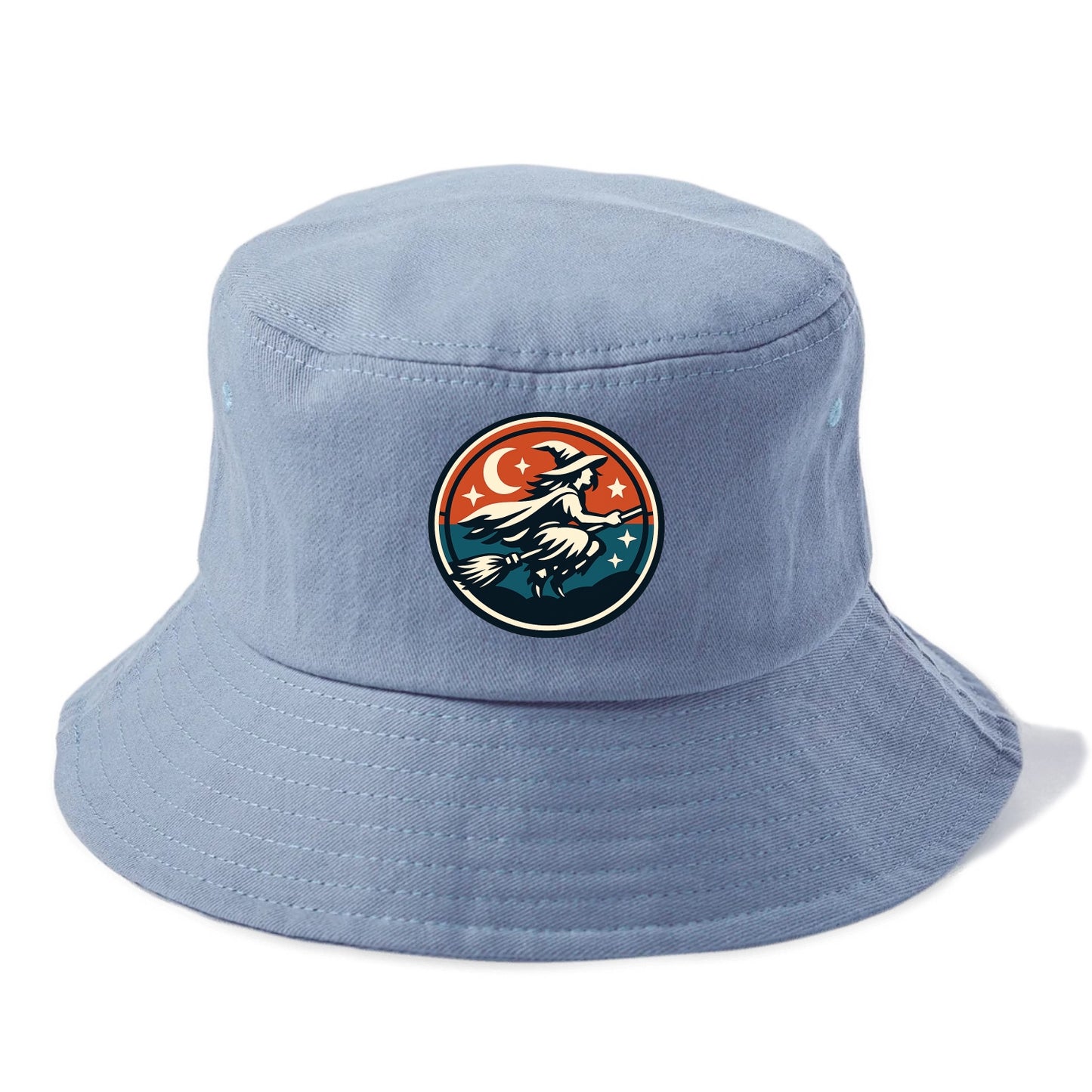 Mystic Night Witch Emblem - Bucket Hat - Summer Sky(Blue)