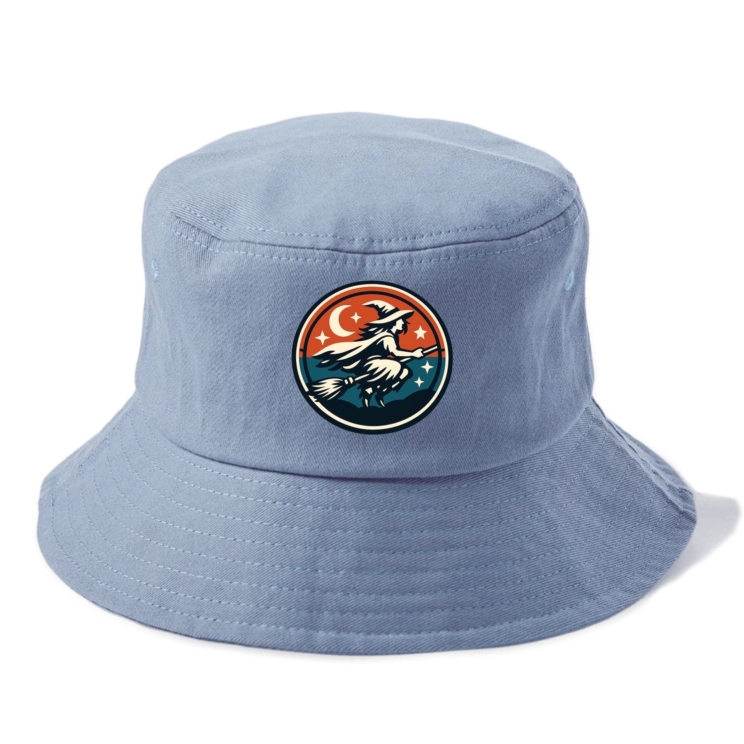 Mystic Night Witch Emblem - Bucket Hat - Summer Sky(Blue)