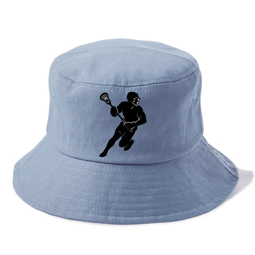 Lacrosse player cradling stick - Bucket Hat