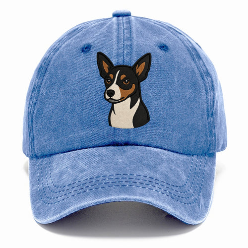 Rat Terrier - Tri-color embroidered pose - Classic Cap