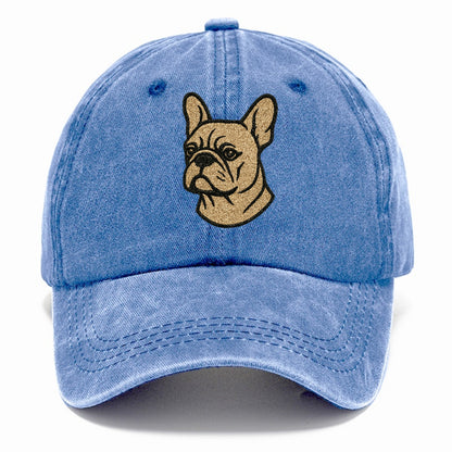 French Bulldog Cream Colored Professional Design Classic Cap - Summer Sky(Blue)