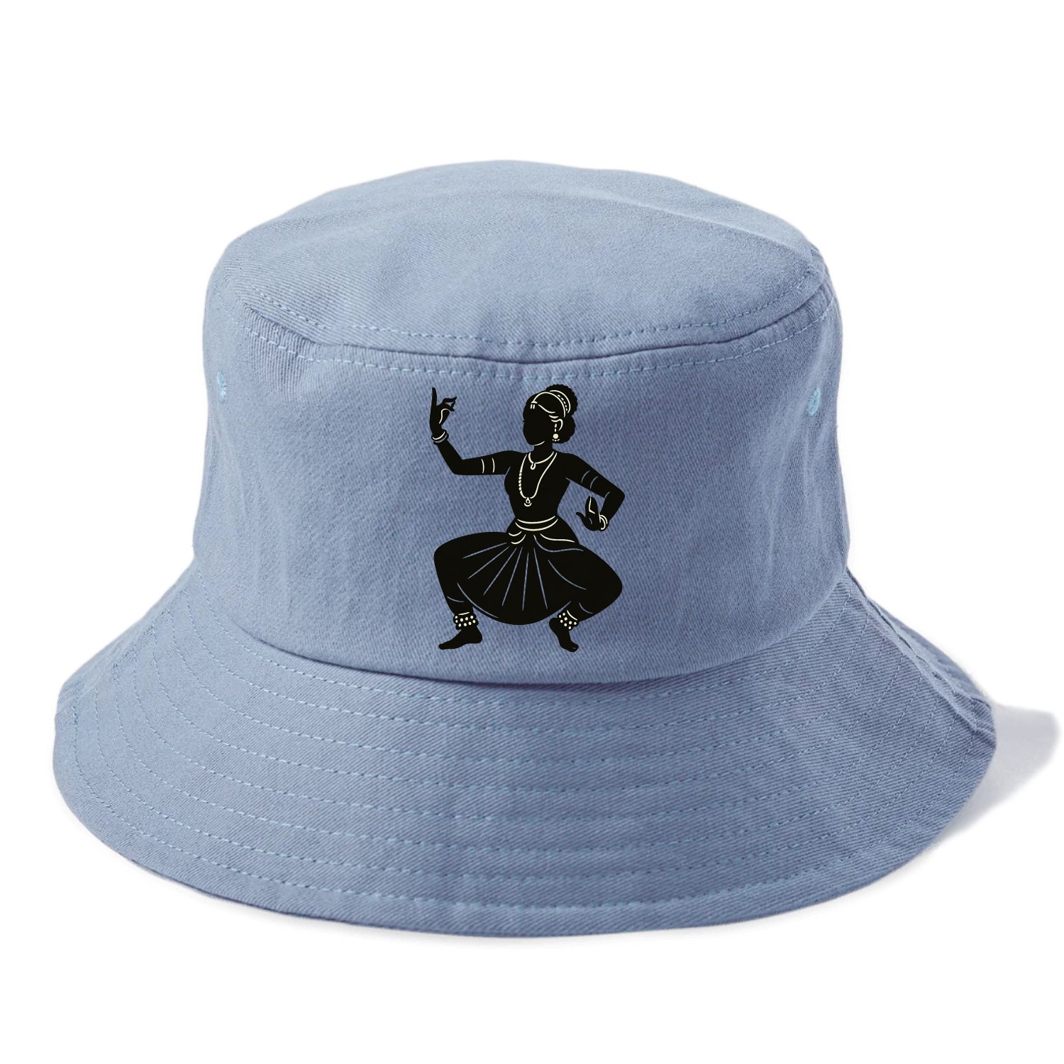 Bharatanatyam classical Indian pose - Bucket Hat - Summer Sky(Blue)