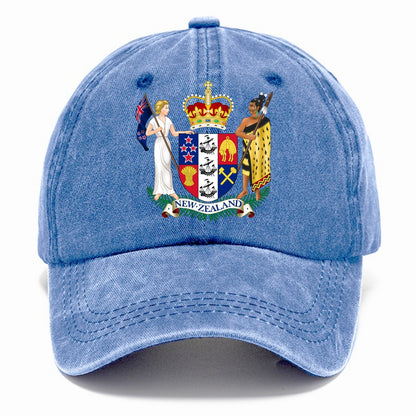 Coat Of Arms Of New Zealand - Classic Cap - Summer Sky(Blue)