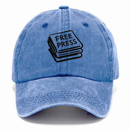 Stack of newspapers - free press bold ink brushstrokes - Classic Cap - Summer Sky(Blue)