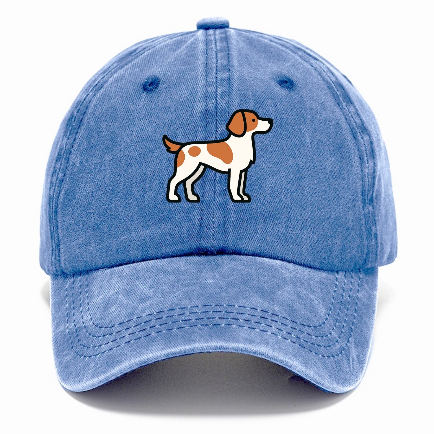 Brittany Spaniel - Orange and white flat side profile - Classic Cap - Summer Sky(Blue)