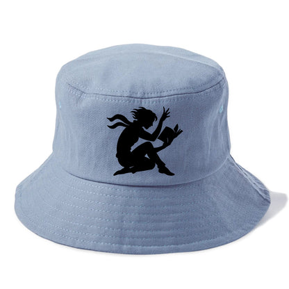 Reader lost in book moment - Bucket Hat - Summer Sky(Blue)