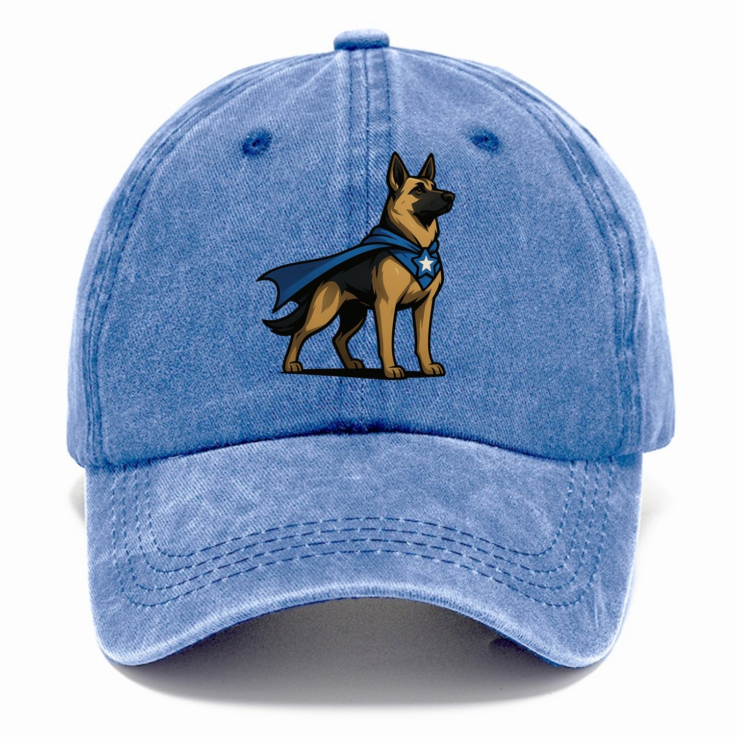 German Shepherd Patriotic Hero  - Classic Cap - Summer Sky(Blue)