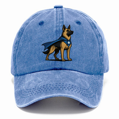 German Shepherd Patriotic Hero  - Classic Cap - Summer Sky(Blue)