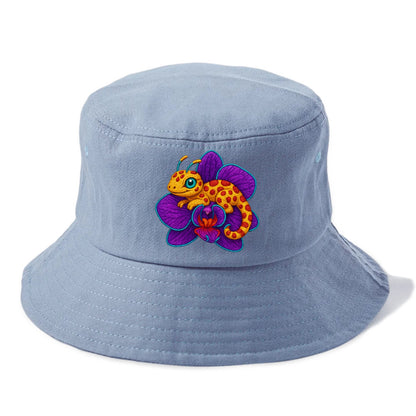 Leopard Orchid - Bucket Hat - Summer Sky(Blue)