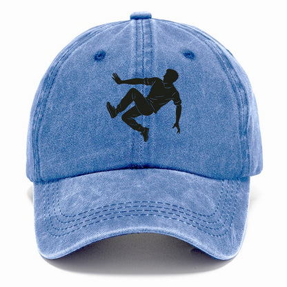 Parkour athlete wall run - Classic Cap - Summer Sky(Blue)