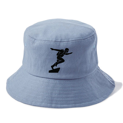Base jumper launching off - Bucket Hat - Summer Sky(Blue)